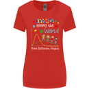 Autism World From Different Angles Autistic Womens Wider Cut T-Shirt Red