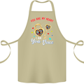 Autism You Are My Heart I Am Your Voice ASD Cotton Apron 100% Organic Khaki