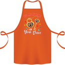 Autism You Are My Heart I Am Your Voice ASD Cotton Apron 100% Organic Orange