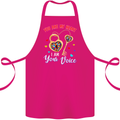 Autism You Are My Heart I Am Your Voice ASD Cotton Apron 100% Organic Pink