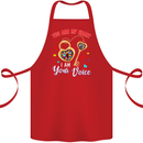 Autism You Are My Heart I Am Your Voice ASD Cotton Apron 100% Organic Red