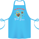Autism You Are My Heart I Am Your Voice ASD Cotton Apron 100% Organic Turquoise
