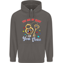 Autism You Are My Heart I Am Your Voice ASD Mens 80% Cotton Hoodie Charcoal