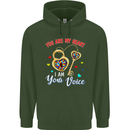 Autism You Are My Heart I Am Your Voice ASD Mens 80% Cotton Hoodie Forest Green