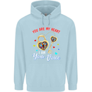 Autism You Are My Heart I Am Your Voice ASD Mens 80% Cotton Hoodie Light Blue
