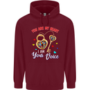 Autism You Are My Heart I Am Your Voice ASD Mens 80% Cotton Hoodie Maroon