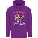 Autism You Are My Heart I Am Your Voice ASD Mens 80% Cotton Hoodie Purple