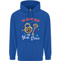 Autism You Are My Heart I Am Your Voice ASD Mens 80% Cotton Hoodie Royal Blue