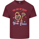 Autism You Are My Heart I Am Your Voice ASD Mens Cotton T-Shirt Tee Top Maroon