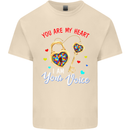 Autism You Are My Heart I Am Your Voice ASD Mens Cotton T-Shirt Tee Top Natural