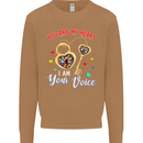 Autism You Are My Heart I Am Your Voice ASD Mens Sweatshirt Jumper Caramel Latte
