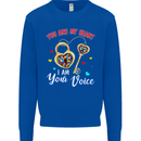 Autism You Are My Heart I Am Your Voice ASD Mens Sweatshirt Jumper Royal Blue