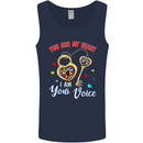 Autism You Are My Heart I Am Your Voice ASD Mens Vest Tank Top Navy Blue