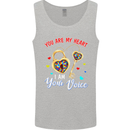 Autism You Are My Heart I Am Your Voice ASD Mens Vest Tank Top Sports Grey
