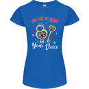 Autism You Are My Heart I Am Your Voice ASD Womens Petite Cut T-Shirt Royal Blue
