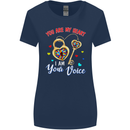 Autism You Are My Heart I Am Your Voice ASD Womens Wider Cut T-Shirt Navy Blue