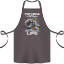 Autistic Father & Son Friends Autism ASD Cotton Apron 100% Organic Dark Grey