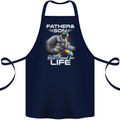 Autistic Father & Son Friends Autism ASD Cotton Apron 100% Organic Navy Blue