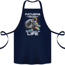 Autistic Father & Son Friends Autism ASD Cotton Apron 100% Organic Navy Blue