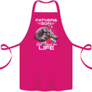 Autistic Father & Son Friends Autism ASD Cotton Apron 100% Organic Pink