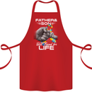 Autistic Father & Son Friends Autism ASD Cotton Apron 100% Organic Red