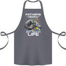 Autistic Father & Son Friends Autism ASD Cotton Apron 100% Organic Steel