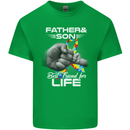 Autistic Father & Son Friends Autism ASD Mens Cotton T-Shirt Tee Top Irish Green