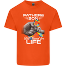 Autistic Father & Son Friends Autism ASD Mens Cotton T-Shirt Tee Top Orange