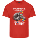 Autistic Father & Son Friends Autism ASD Mens Cotton T-Shirt Tee Top Red