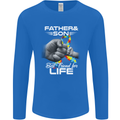Autistic Father & Son Friends Autism ASD Mens Long Sleeve T-Shirt Royal Blue