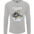 Autistic Father & Son Friends Autism ASD Mens Long Sleeve T-Shirt Sports Grey