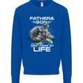 Autistic Father & Son Friends Autism ASD Mens Sweatshirt Jumper Royal Blue