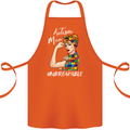 Autistic Mum Unbreakable Autism ASD Cotton Apron 100% Organic Orange