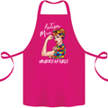 Autistic Mum Unbreakable Autism ASD Cotton Apron 100% Organic Pink