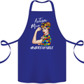 Autistic Mum Unbreakable Autism ASD Cotton Apron 100% Organic Royal Blue