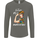Autistic Mum Unbreakable Autism ASD Mens Long Sleeve T-Shirt Charcoal