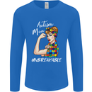 Autistic Mum Unbreakable Autism ASD Mens Long Sleeve T-Shirt Royal Blue