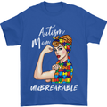 Autistic Mum Unbreakable Autism ASD Mens T-Shirt Cotton Gildan Royal Blue