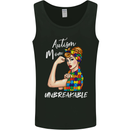 Autistic Mum Unbreakable Autism ASD Mens Vest Tank Top Black