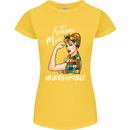 Autistic Mum Unbreakable Autism ASD Womens Petite Cut T-Shirt Yellow