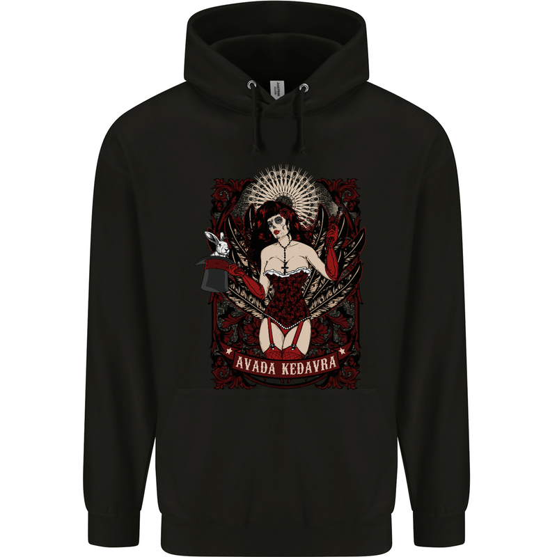 Avada Kedavra Day of the Dead DOTD Mens Hoodie Black