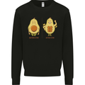 Avocado Gym Funny Fitness Training Healthy Kids Sweatshirt Jumper Black