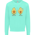 Avocado Gym Funny Fitness Training Healthy Kids Sweatshirt Jumper Peppermint