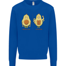 Avocado Gym Funny Fitness Training Healthy Kids Sweatshirt Jumper Royal Blue