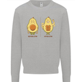 Avocado Gym Funny Fitness Training Healthy Kids Sweatshirt Jumper Sports Grey