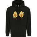 Avocado Gym Funny Fitness Training Healthy Mens 80% Cotton Hoodie Black
