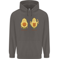 Avocado Gym Funny Fitness Training Healthy Mens 80% Cotton Hoodie Charcoal