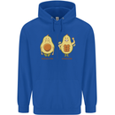 Avocado Gym Funny Fitness Training Healthy Mens 80% Cotton Hoodie Royal Blue
