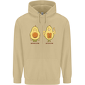 Avocado Gym Funny Fitness Training Healthy Mens 80% Cotton Hoodie Sand