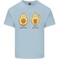 Avocado Gym Funny Fitness Training Healthy Mens Cotton T-Shirt Tee Top Light Blue